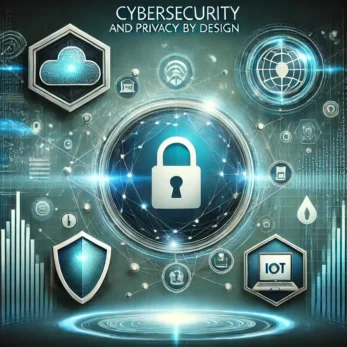 Cybersecurity and privacy by design illustration